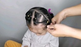 怎样给3岁一头齐短发小女孩扎头发简单又好看呢？